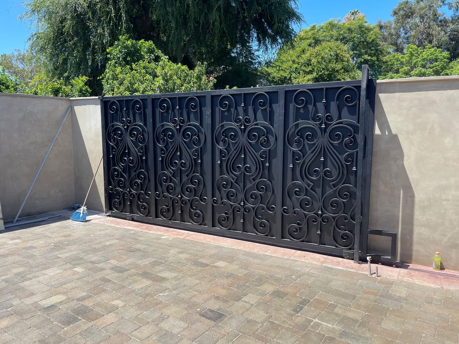 Scrollwork Panel Driveway Gate