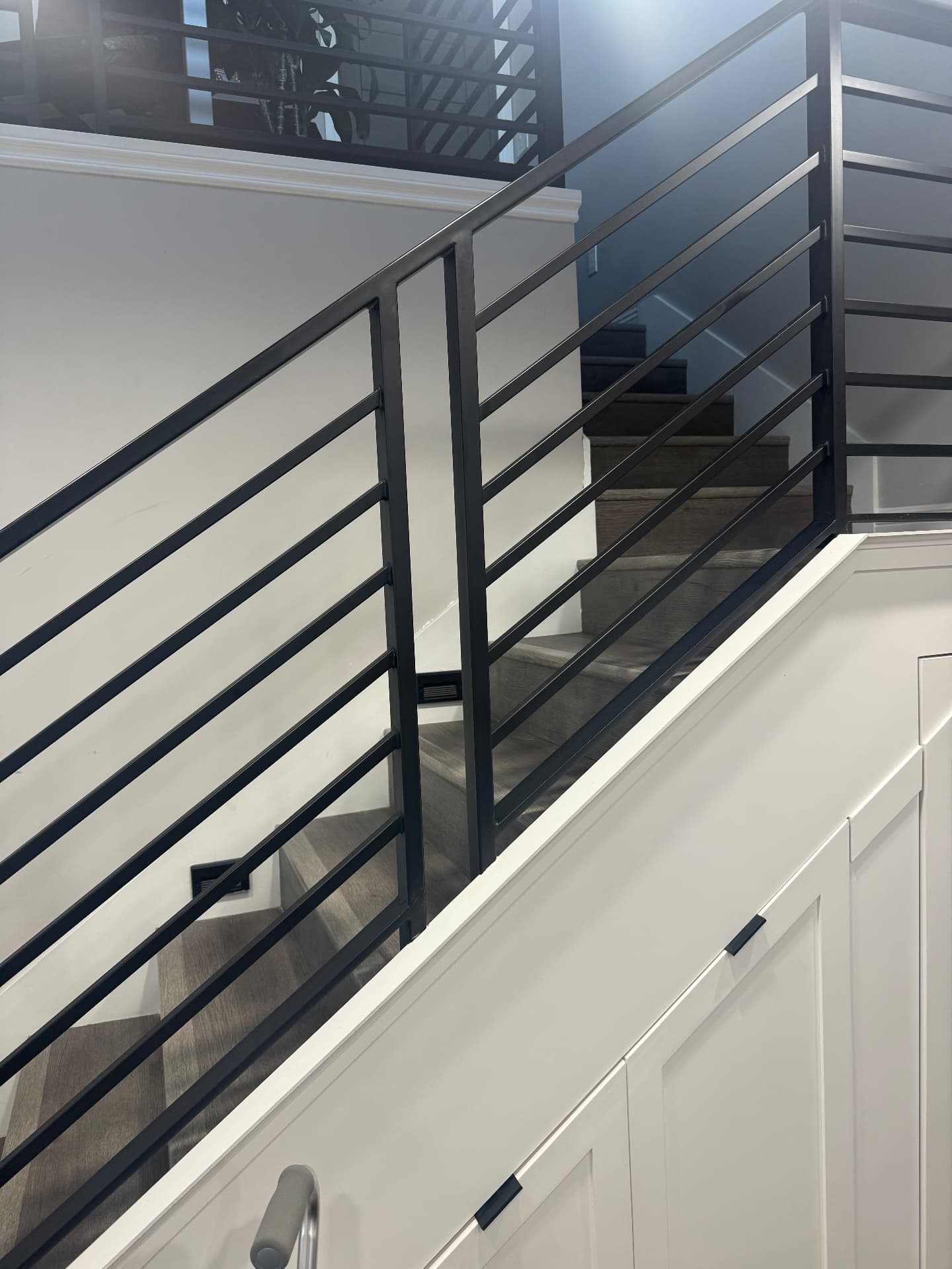 Modern Black Stair Railing